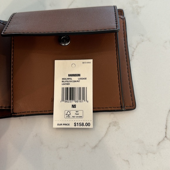 NWT Michael Kors Harrison Billfold Wallet with coin pocket - Picture 5 of 5